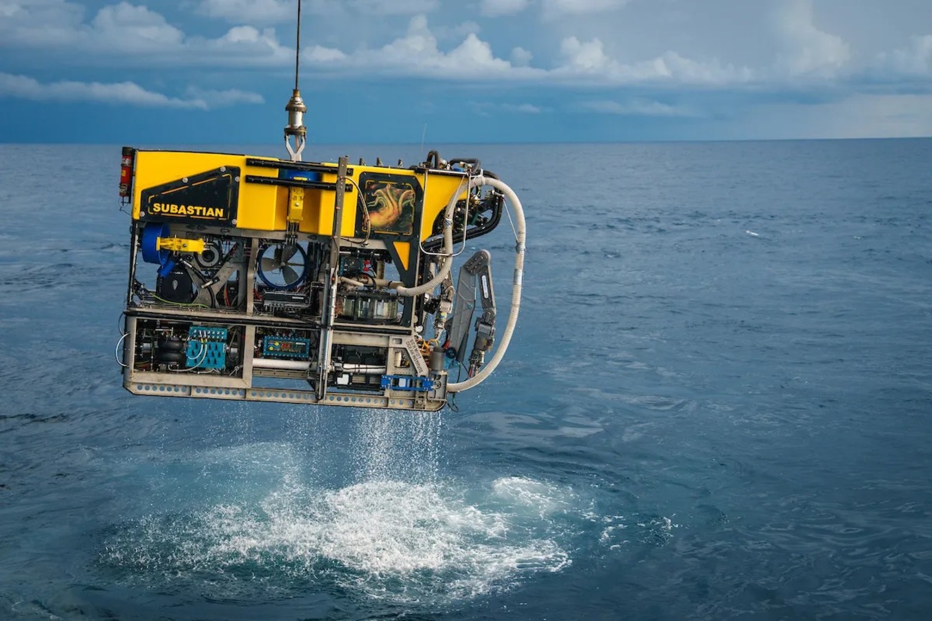 ROV extraido del agua
